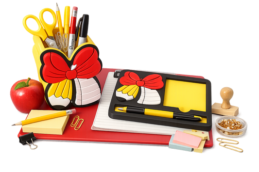 Custom Teacher Desk Organizer Set | 3D Printed Pencil Holder & Desk Tray | Teacher Appreciation Gift