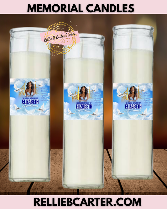 Custom Memorial Candles-A Lasting Tribute in Light 🕯️