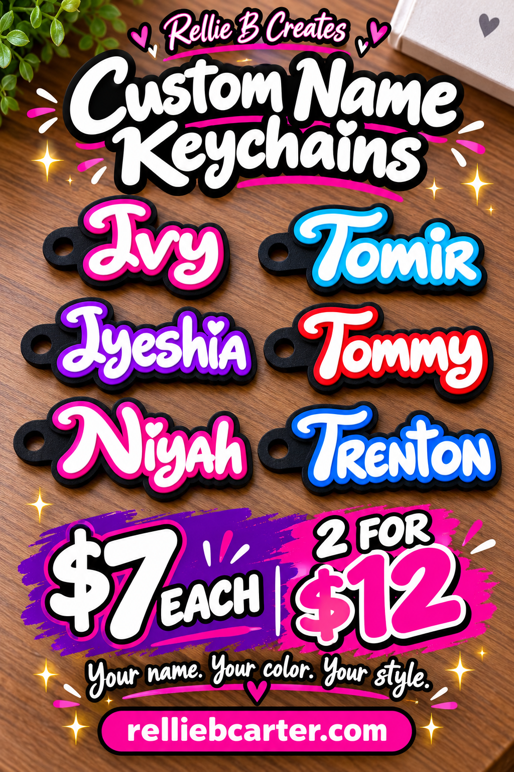 Custom Name Keychain